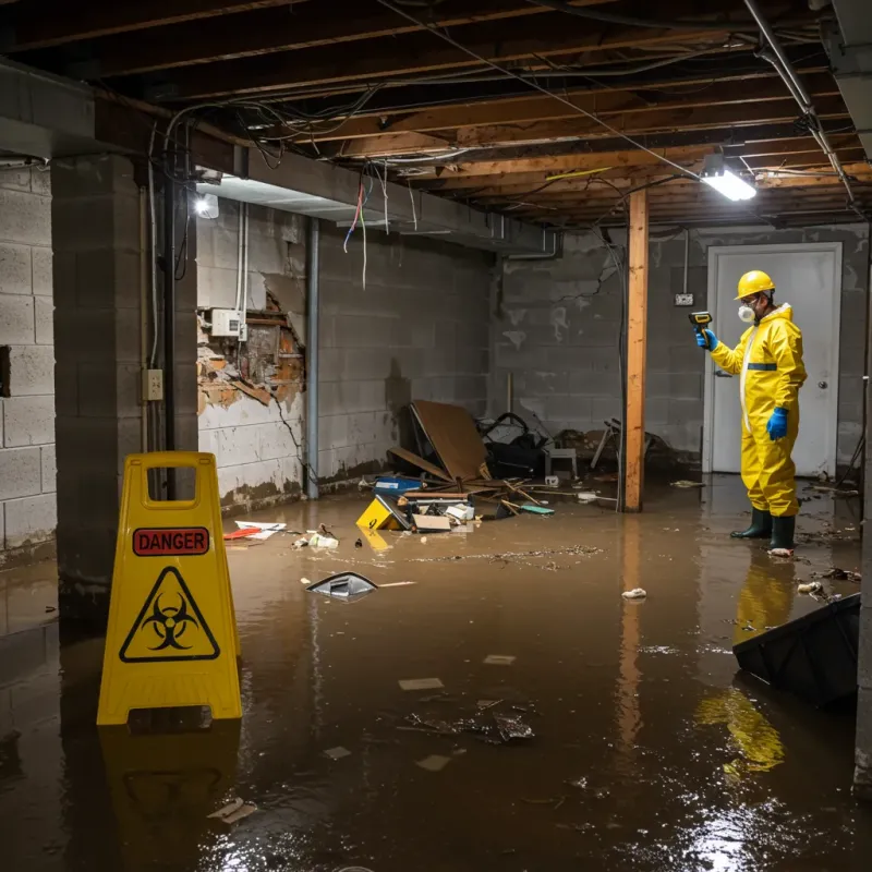 Flooded Basement Electrical Hazard in Waianae, HI Property